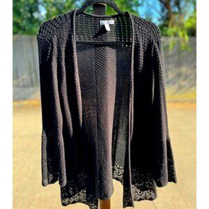 LC Lauren Conrad open knit open front cardigan sweater. Size XXL.